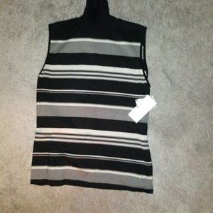 Rafaella Petites Small Sleeveless Turtleneck